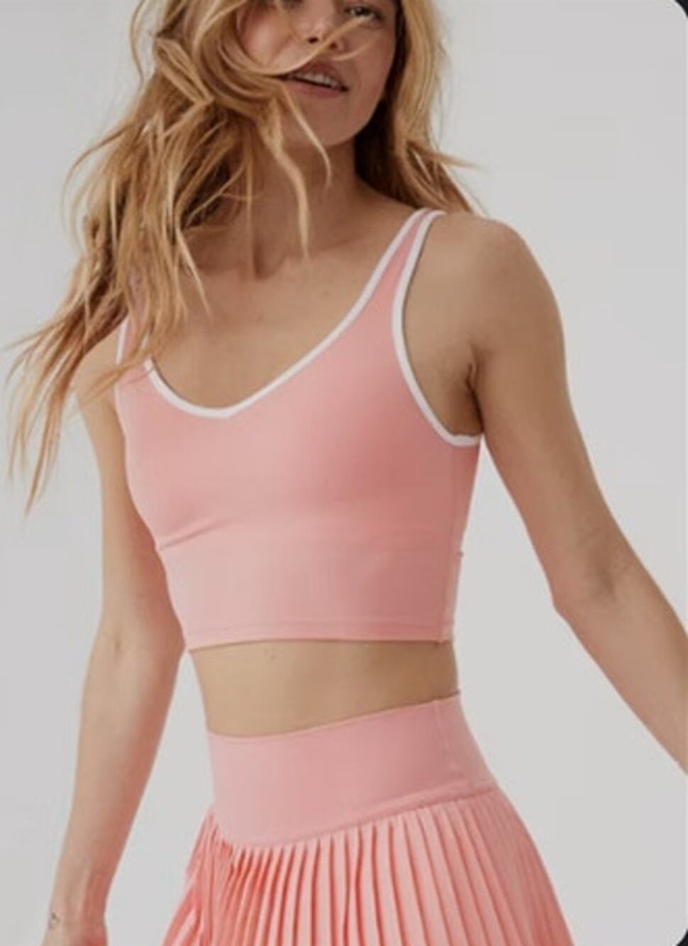 OFFLINE By Aerie Real Me Low Key Ringer Longline Sports Bra Size Large